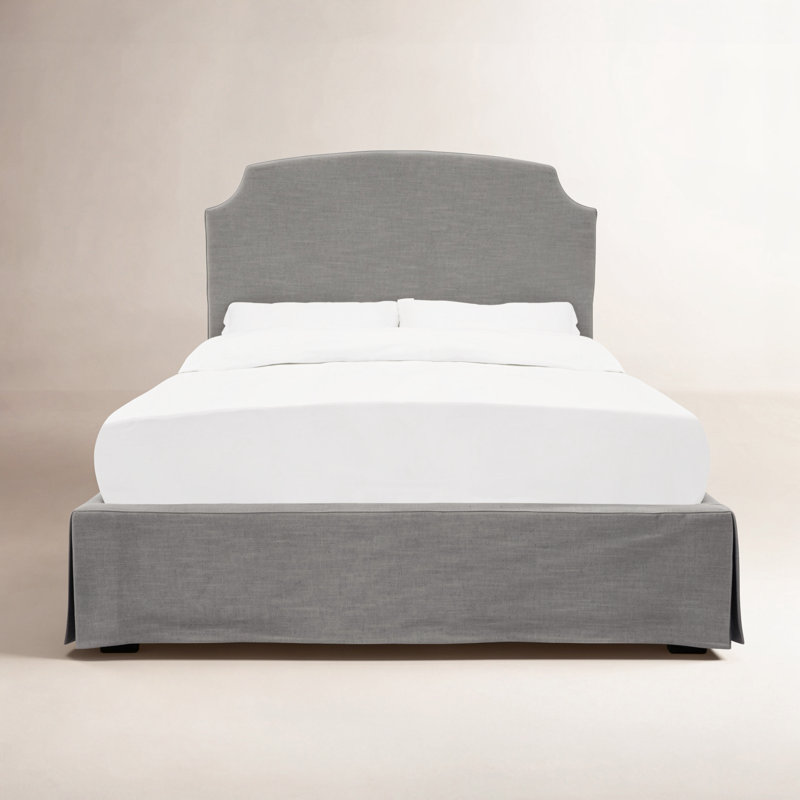 Dowling Upholstered Platform Bed, Queen, Gray