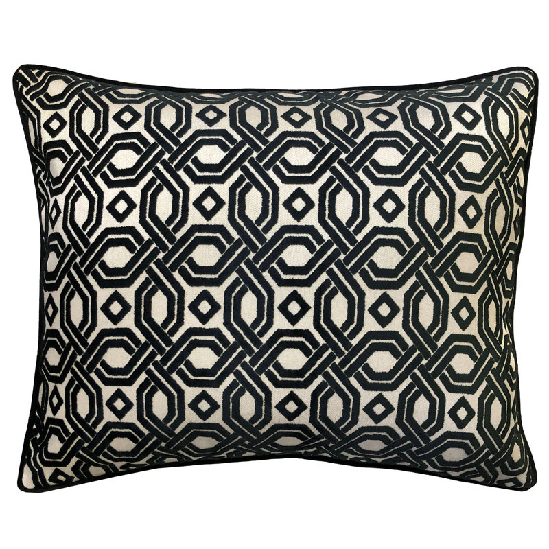 Lumbar Pillow Cover & Insert, Black