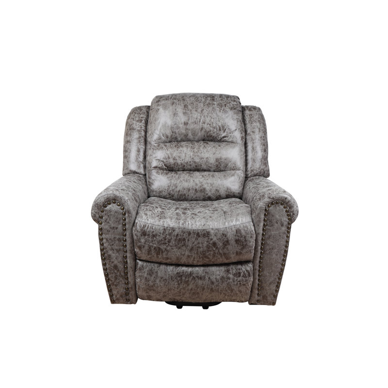 Fauteuil de massage chauffant inclinable électrique, Microsuède gris