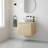 24-inch wall-mounted bathroom vanity with ceramic sink