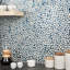 Komorebi Pebble Mineral Ice Gray Polished Glass Mosaic Tile-1158714037