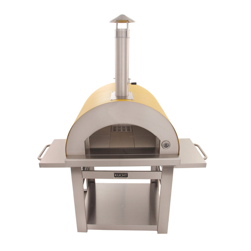 Outdoor Wood-Fired Pizza Oven, Yellow