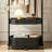 Modern Black Hall Tree Rack