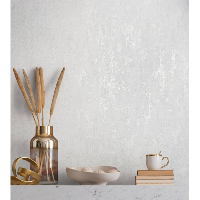 City Romance Industrial Wallpaper, White