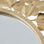 Miroir mural décoratif doré de 30,5 po, cadre en fer et verre miroitant, intérieur 19,88 po, cadre idéal pour le vestibule