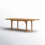 Oval Double Extendable Teak Dining Table