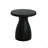 Outdoor Travertine MGO Side Table,Light Weight Concrete End Table,Black Marble Effect