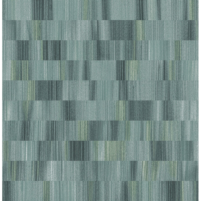 Horizontal Textured Stripe Wallpaper, Blue