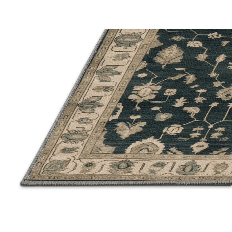 Tapis gris lavable à la machine, Rectangulaire 8 pi x 12 pi