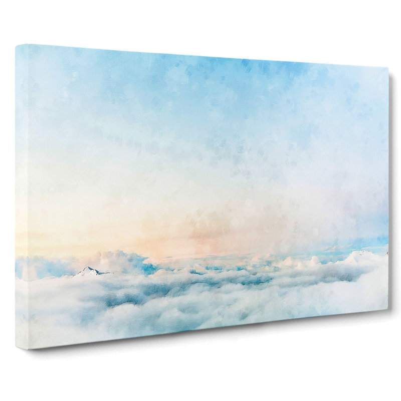 Peak Of A Mountain - Wrapped Canvas Painting, 35cm H x 50cm W x 3cm D