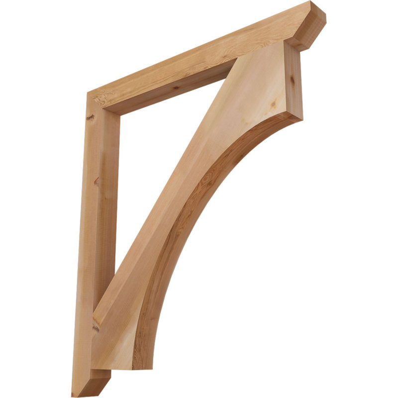 Support en bois Westlake, Cèdre rouge, H 48 po x l 3,5 po x P 42 po