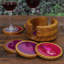 Ensemble de sous-verres 7 pièces Deep Rose