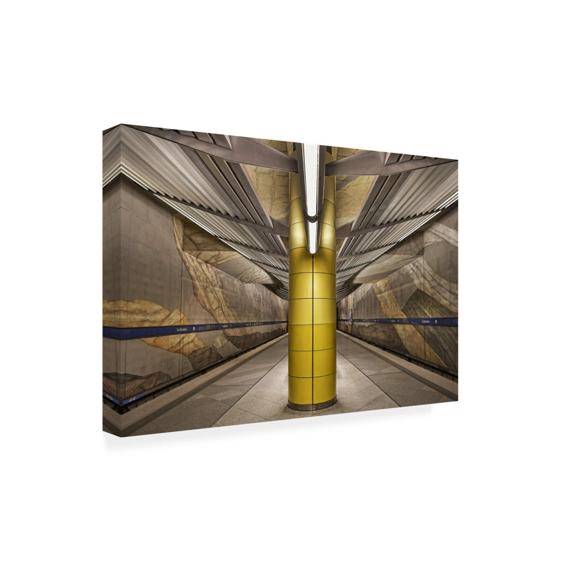 «Renate Reichert Subway Munich», art sur toile, H 12 po x l 19 po