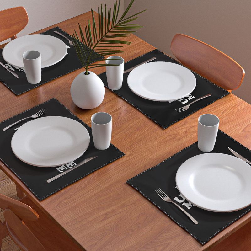 Cotton No Pattern Rectangle Placemat