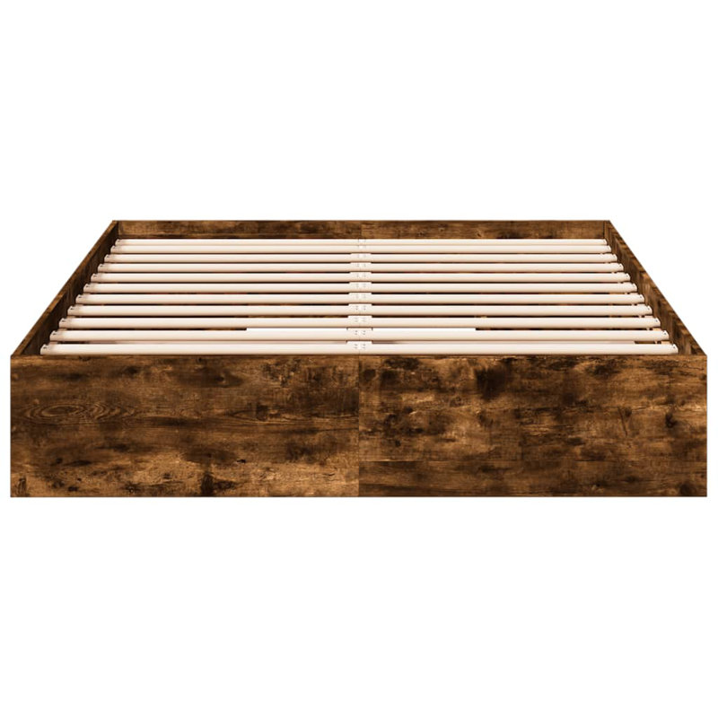 Greger Bed, Smoked Oak, 135 x 190cm