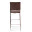 Chaise parsons en cuir véritable