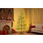 6 Feet Artificial Full Christmas Tree Includes LED Lights And Metal Stand, 612 Tips Full Tree,Xmas Decoration