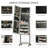 Floor Standing Jewelry Cabinet, Lockable Jewelry Organizer With Full-Length Mirror, And 3 Adjustable Angles