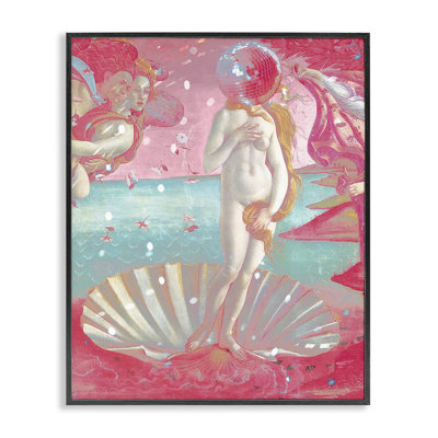 Chromatic Disco Venus & Clamshell Framed Giclee, design by Lil' Rue