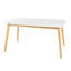 Charmante table de salle à manger de style Mid-Century avec fabrication durable et attrait élégant
