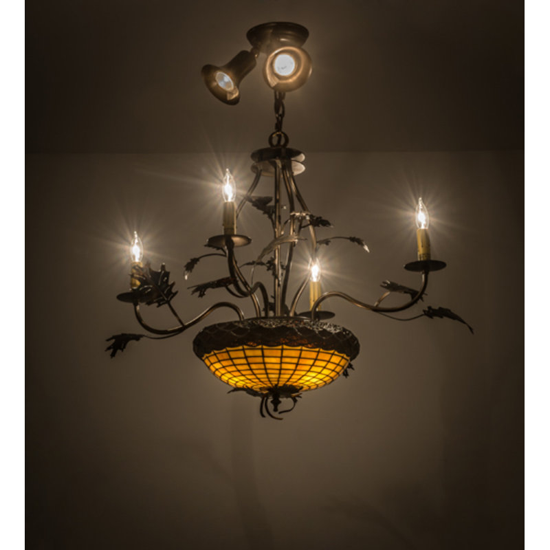Greenbriar Oak 9 - Light Chandelier