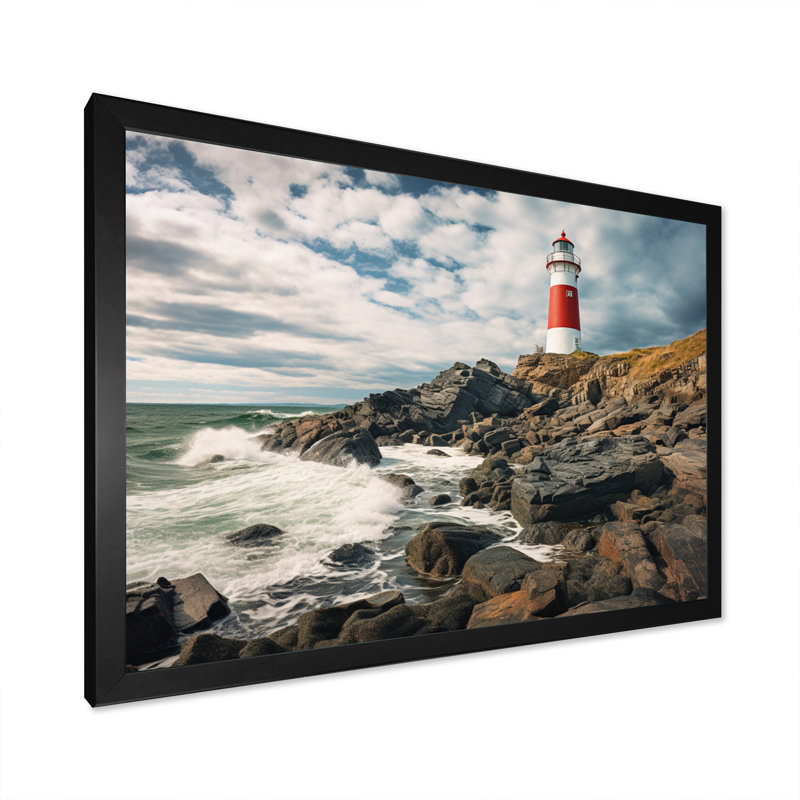 Phare de l'est du Canada II, H 12 po x l 20 po x P 1 po, Noir