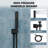 Regen Dual Shower Heads 3-Function Ceiling-Mounted Thermostatic Shower System With Handheld And Rough-In Valve-121294137