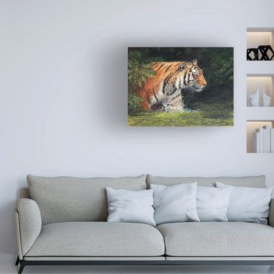 David Stribbling River Crossing 2 Canvas Art