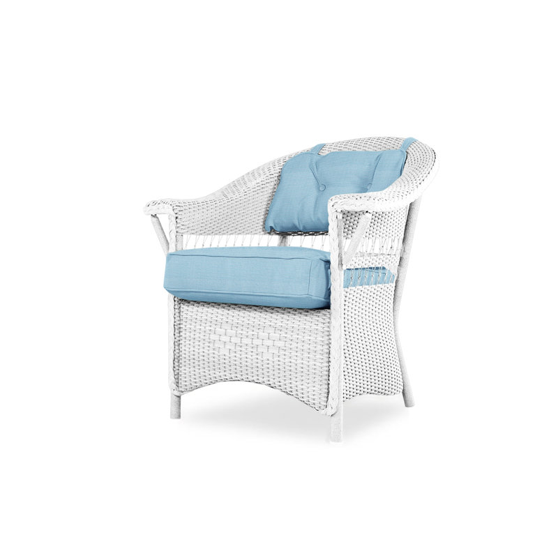 Nantucket Outdoor Dining Armchair, White, Serene Spa