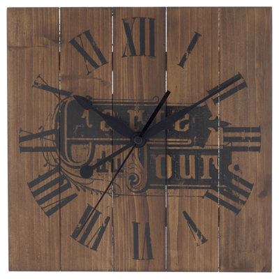 Horloge murale en bois