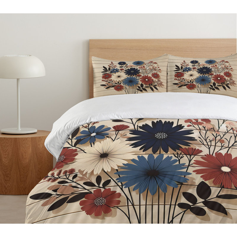 Rustic Duvet Cover, King Duvet Cover + 2 Standard Shams