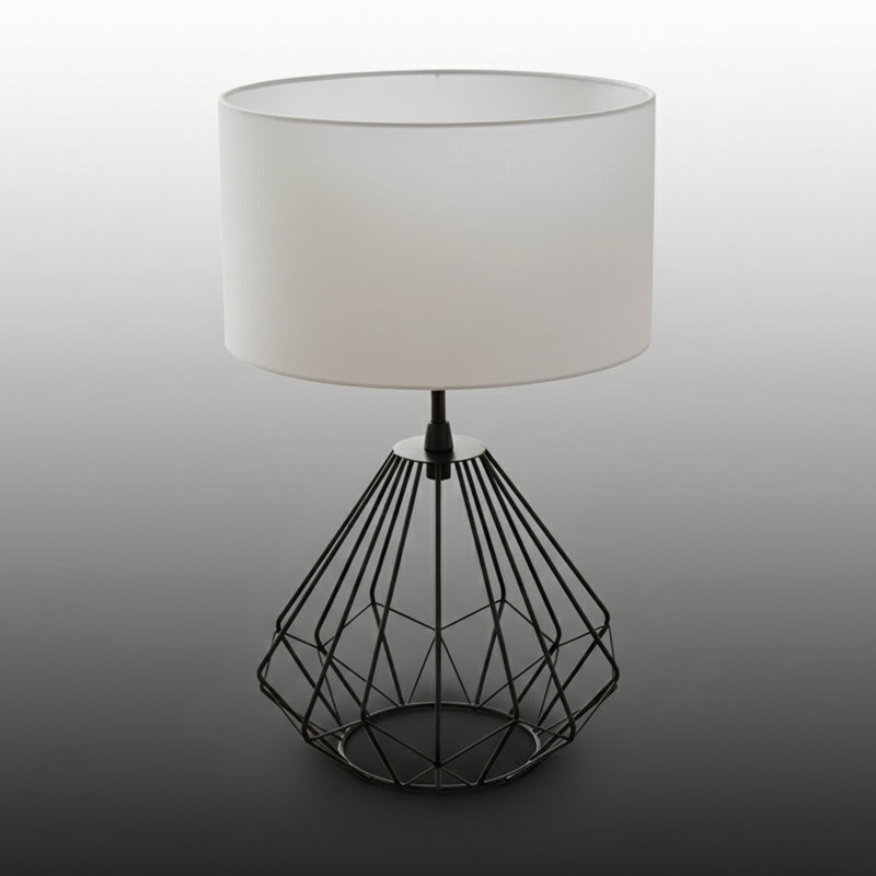 Lampe de table Valerius, Encre, Porcelaine