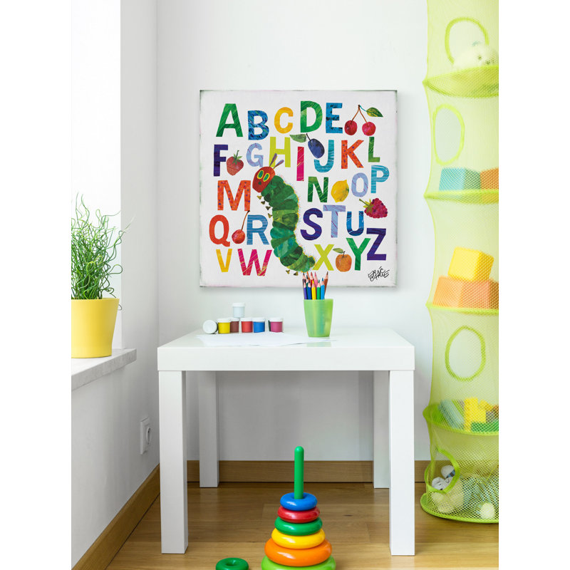 Bruno Carle The Caterpillar Alphabet II Print on Wrapped Canvas, 24" H x 24" W x 1.5" D