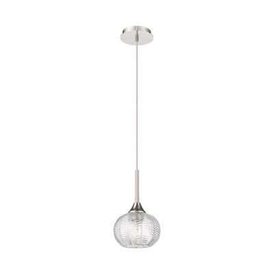 Luminaire suspendu à cordon 1 lumière 7 po Geramy