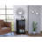 Dukat Bar Cart,Two Shelves, Six Built-In Wine Rack, Four Casters-1011480127
