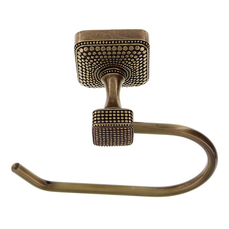 Tiziano Wall Mounted Toilet Paper Holder, Antique Brass