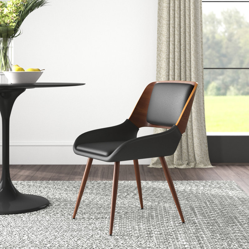 Chaise d'appoint Mid-Century, Black
