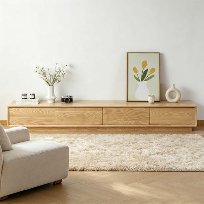 Natural Grain Living Room TV Stand