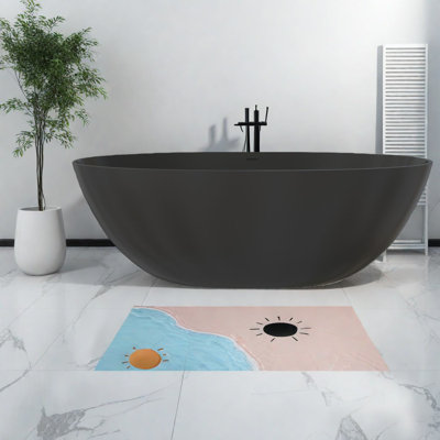 Baignoire profonde et bain tourbillon