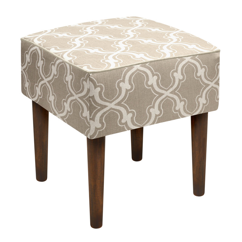 Tabouret d'appoint en bois massif, Taupe