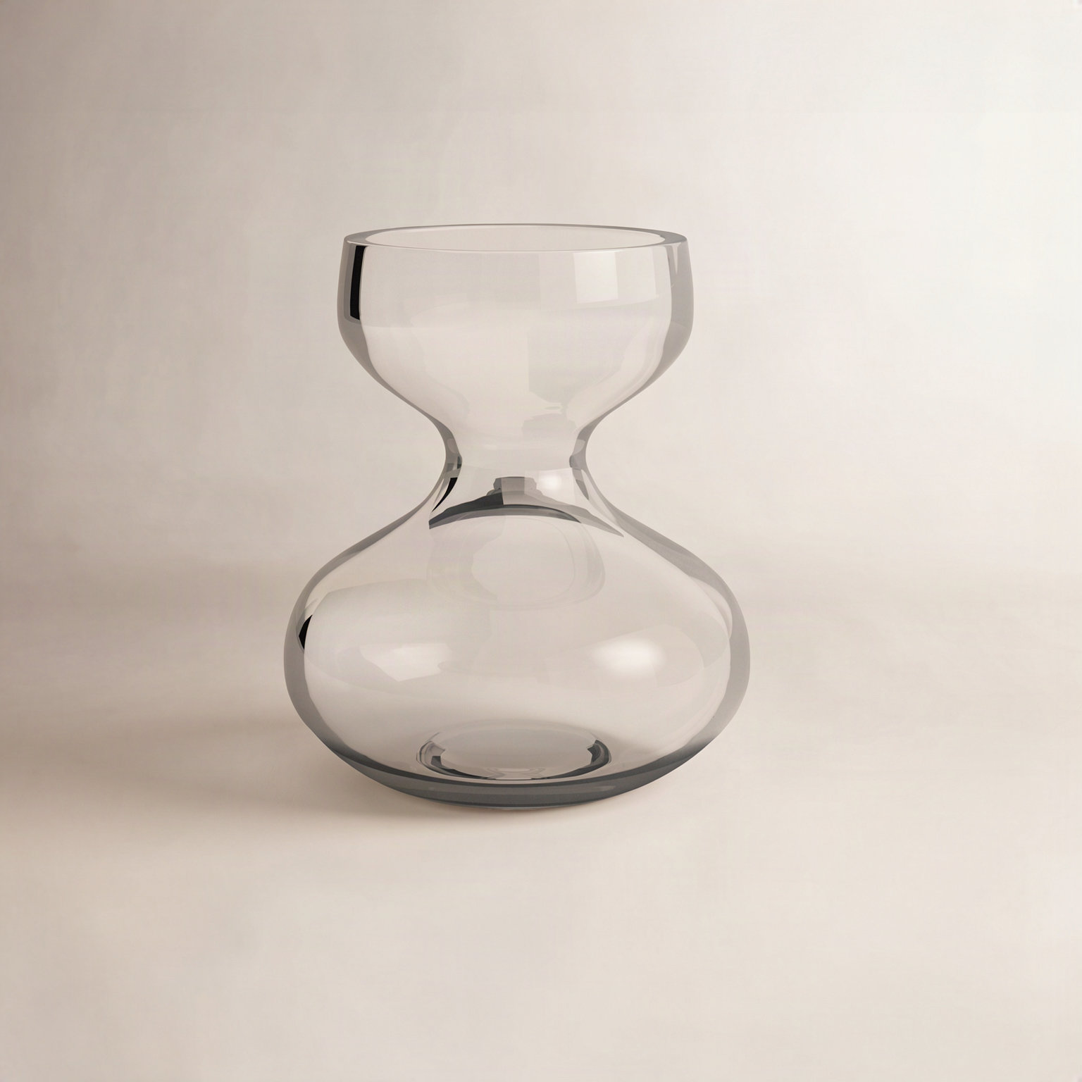 Eske Handmade Glass Table Vase, 6" H x 5" W x 5" D