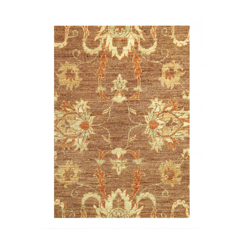 Tapis brun en laine d'agneau unique 3 pi 3 po x 4 pi 11 po Giddings