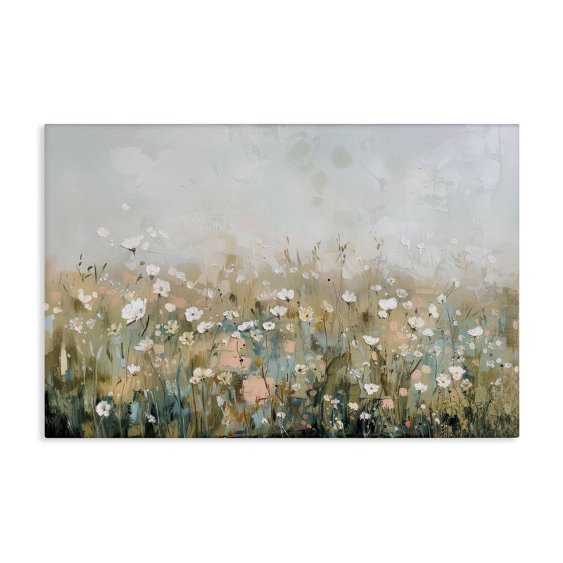 «Pastel Meadow Wildflowers», conception par Elara Yasna, H 24 po x l 36 po