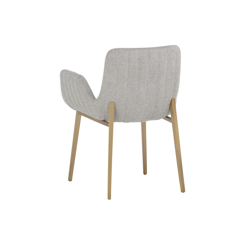Benziger Upholstered Arm Chair, Gray