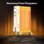 VonHaus 2000W Electric Radiator Space Heater with Adjustable Thermostat