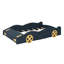 Lit plateforme de voiture de course en bois massif avec garde-corps, espace de rangement et roues-684902931-684902934