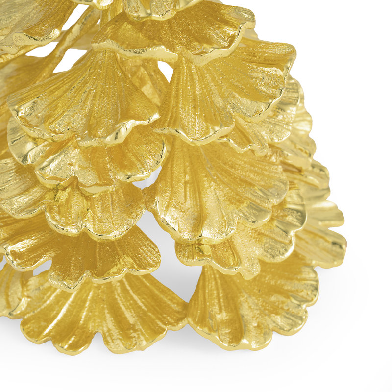 Ginkgo Gold Christmas Tree, 6" H
