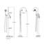 Hettinger 1 Handle Bathroom Freestanding Tub Filler Bath Filler with Diverter-649072178