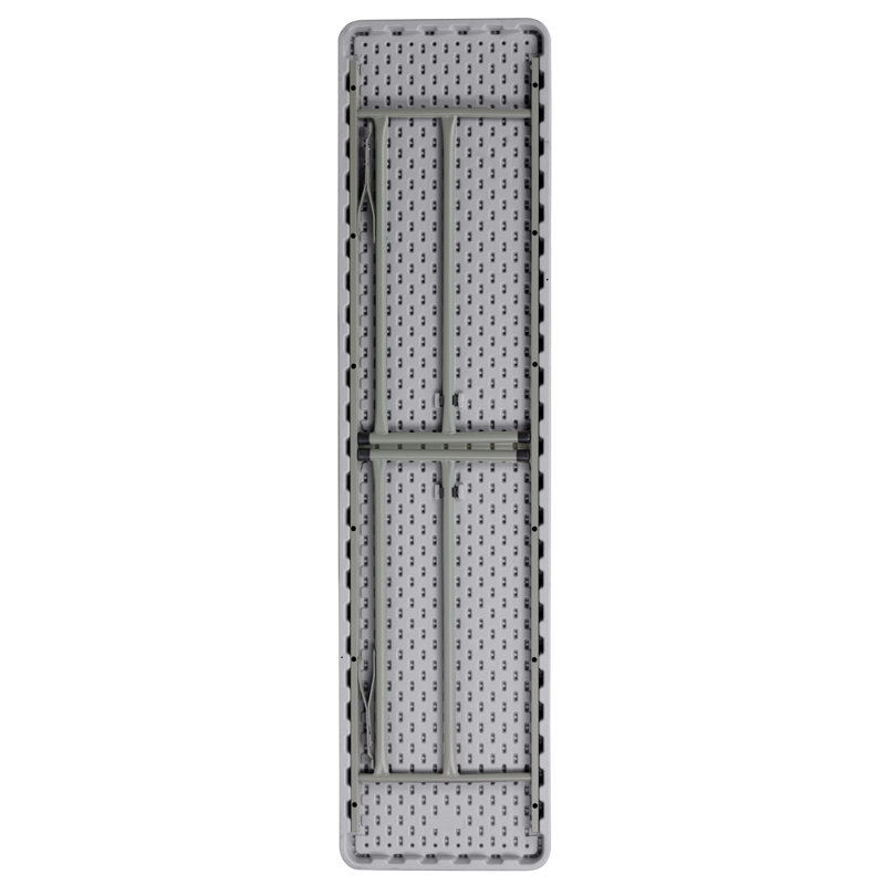 Parker Rectangular Plastic Folding Training and Event Table, Grey, 29" H x 70.8" W x 18" D