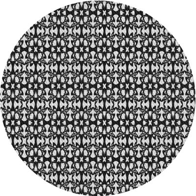 Tapis de zone noire à motifs Ison